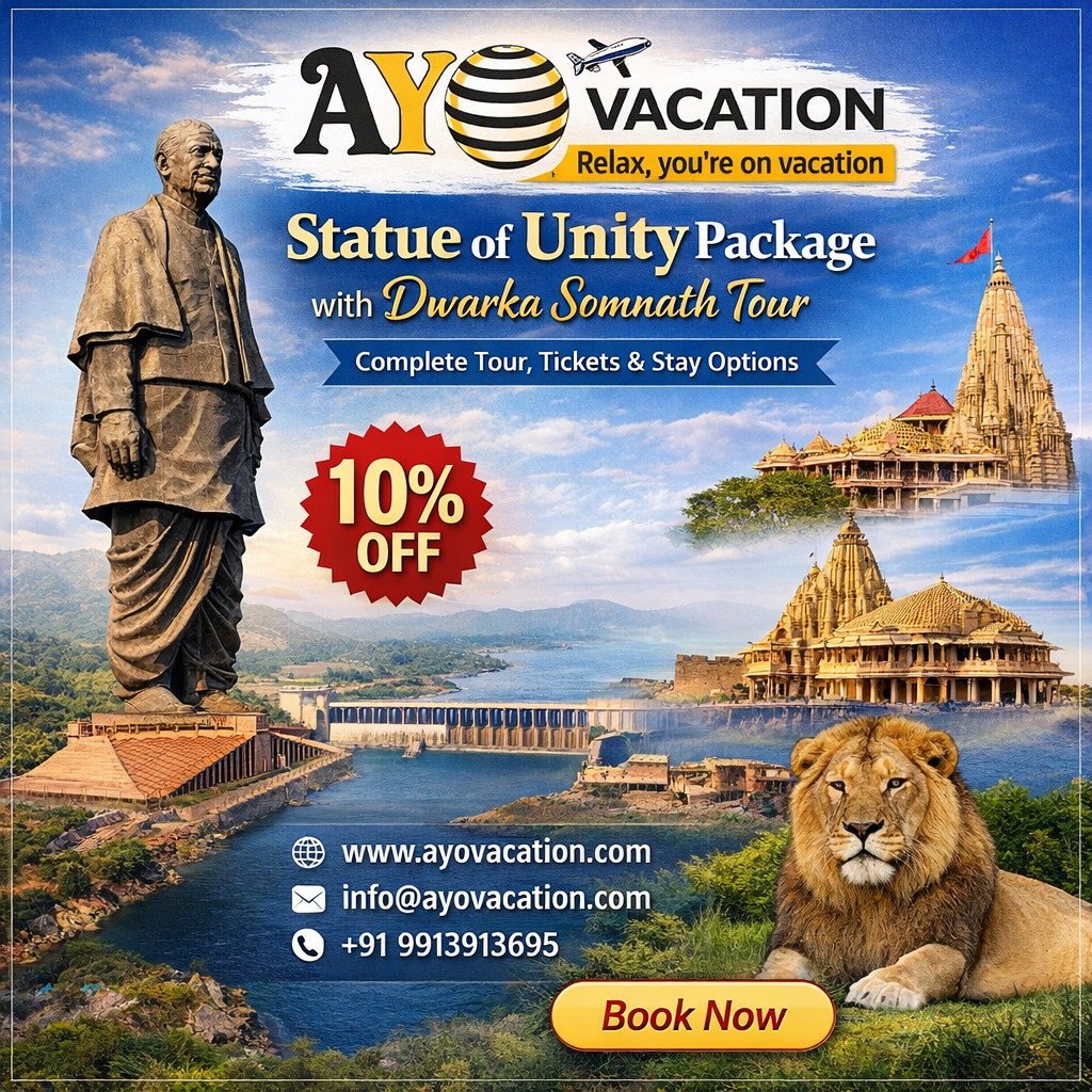 Read more about the article Statue of Unity Package with Dwarka Somnath Tour – Complete Gujarat Yatra