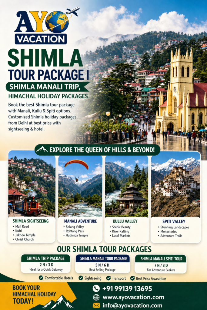 Shimla Himachal tour packages